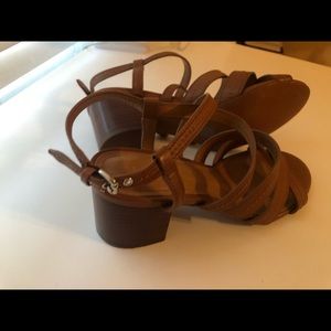 Coach Terri Sandals Brown Straps